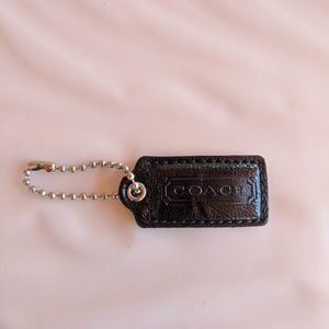 Coach Black Patent Leather Tag